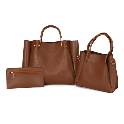 5 PC BROWN BAG SET