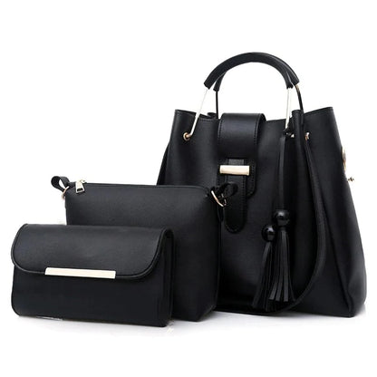 BLACK 3PC BAGS