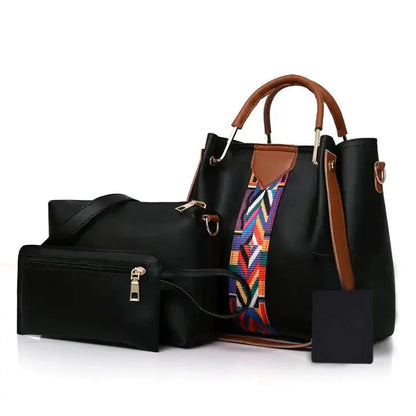 4 PC BLACK BAGS